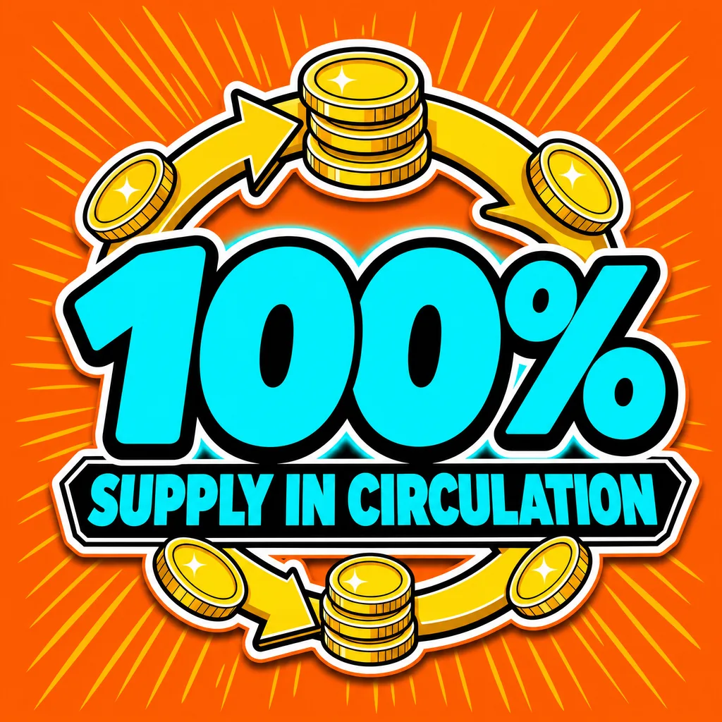 100% of supply in circulation